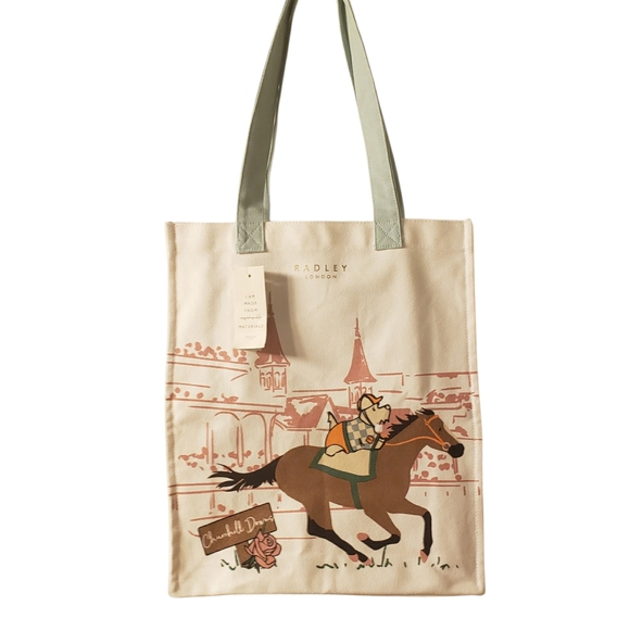 NWT! SET! Radley London Churchill Downs Kentucky Derby Tote w/ Wallet & Dusty - Picture 5 of 9